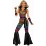70s Costume Rainbow Zebra Jumpsuit - Womens 70s Disco Costumes